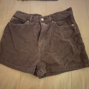 BDG brown corduroy shorts